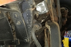 105 weld repair at frame horns