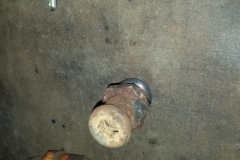 198 heater hose nipple - note the rust