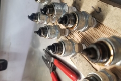155 spark plugs removed