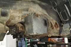 207 rear suspension removed