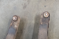 207 bushings worn through on trailing arms - bolts completely seized had to be cut out