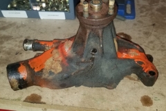 262 water pump removed - has been leaking and front bearing completely worn out
