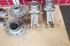 240 bearing carriers and front hubs in final paint