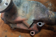 248 correct water pump removed