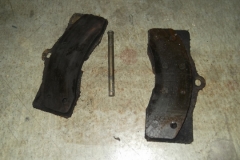 102 LR pads removed - covered in fluid, ruined