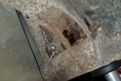 123 trailing arm pockets rusted