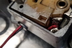 165 red wire on solenoid was not connected