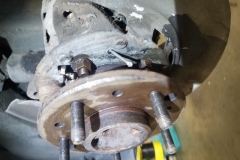 165 lr park brake hardware removed