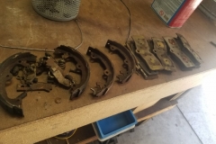 175 old brake components removed