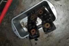 127 LR brake pads show leaks