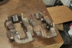 133 rear calipers removed - both leaking