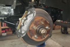 122 new front calipers installed