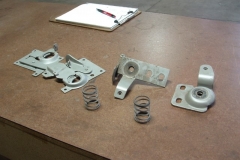 593 hood catchs and latches disassembled