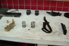 664 finished pieces - brake blocks, ps bracket, hood latch springs, sway bar mounts