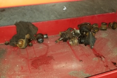 218 old bushings and ball joints from a arms