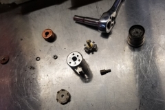 441 original lighter socket disassembled for restoration