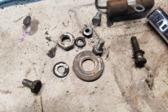 496 hardware removed from dash - original brake capacitor