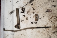 598 park brake hardware  removed