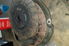 640 clutch and pressure plate removed